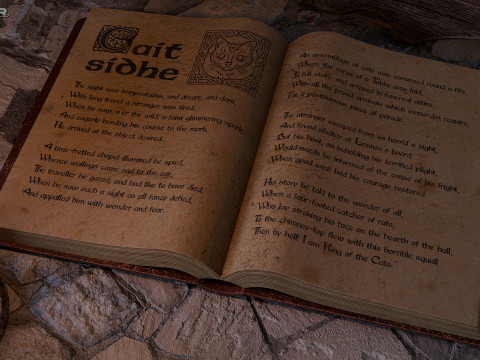 Spellbook - Grimoire and accessories 3D Model
