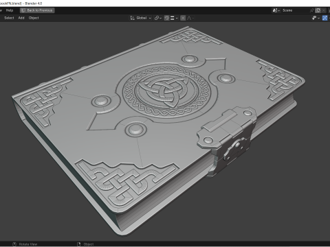 Spellbook - Grimoire and accessories 3D Model