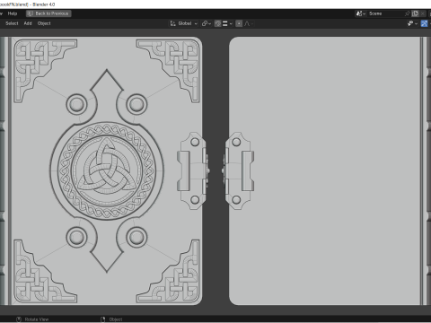 Spellbook - Grimoire and accessories 3D Model