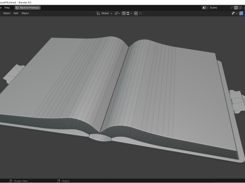 Spellbook - Grimoire and accessories 3D Model