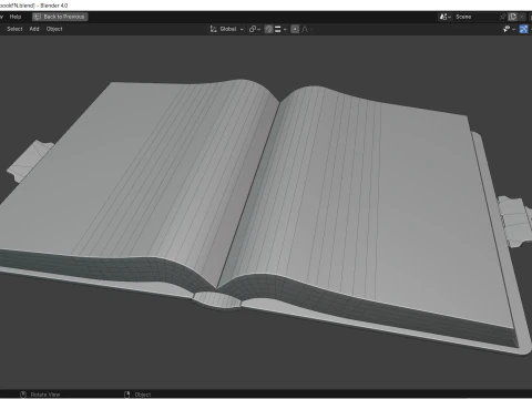 Spellbook - Grimoire and accessories 3D Model