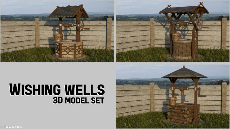 소원의 우물 3D 모델 .c4d .max .obj .3ds .fbx .stl .blend 