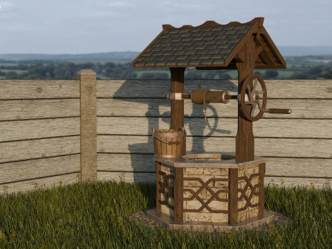 소원의 우물 3D 모델