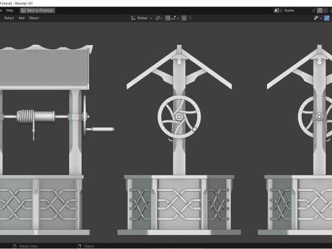 소원의 우물 3D 모델
