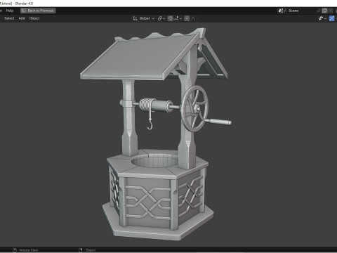 소원의 우물 3D 모델