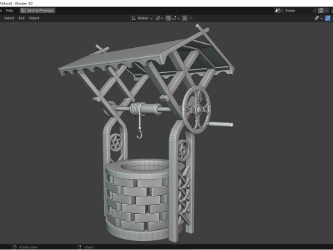 소원의 우물 3D 모델