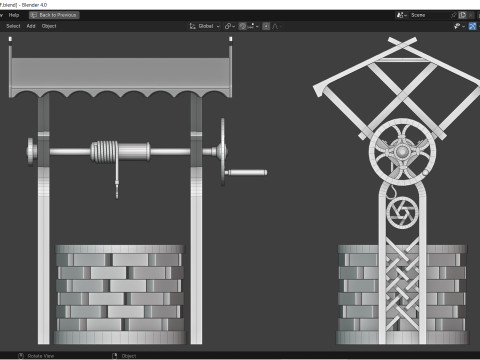 소원의 우물 3D 모델