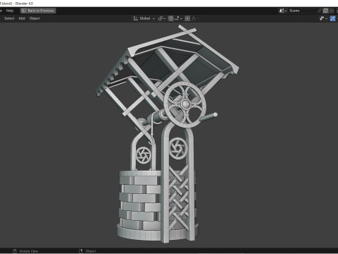소원의 우물 3D 모델