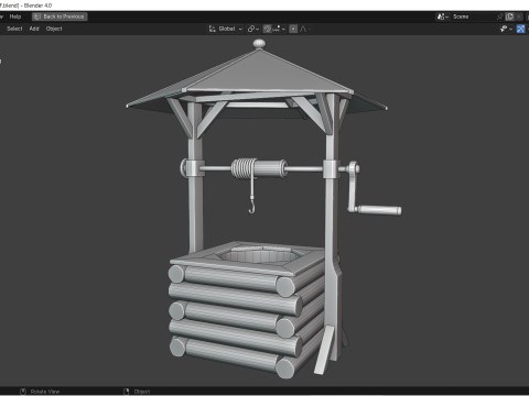 소원의 우물 3D 모델