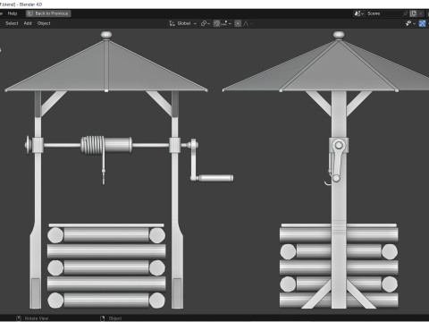 소원의 우물 3D 모델