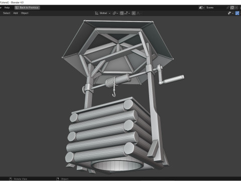 소원의 우물 3D 모델