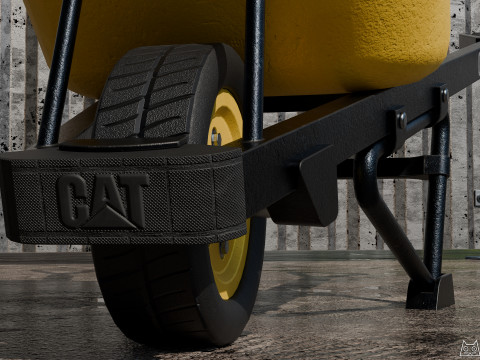 Carrinho de m&atilde;o Modelo 3D