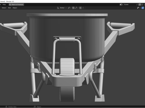 Carrinho de m&atilde;o Modelo 3D