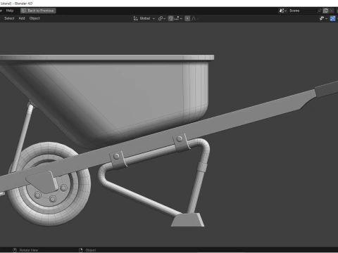 Wheelbarrow 3D Model