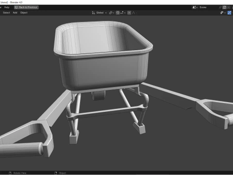 Wheelbarrow 3D Model