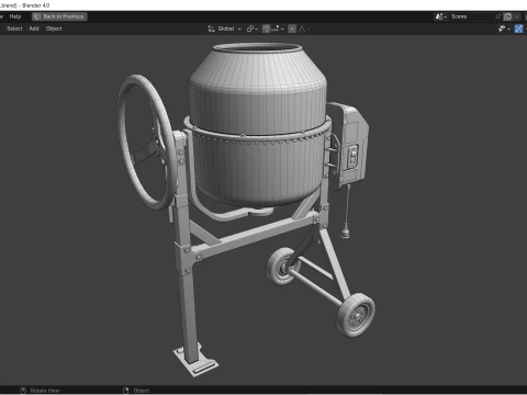 Mieszalnik cementu Model 3D