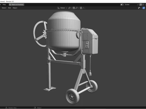 Mieszalnik cementu Model 3D