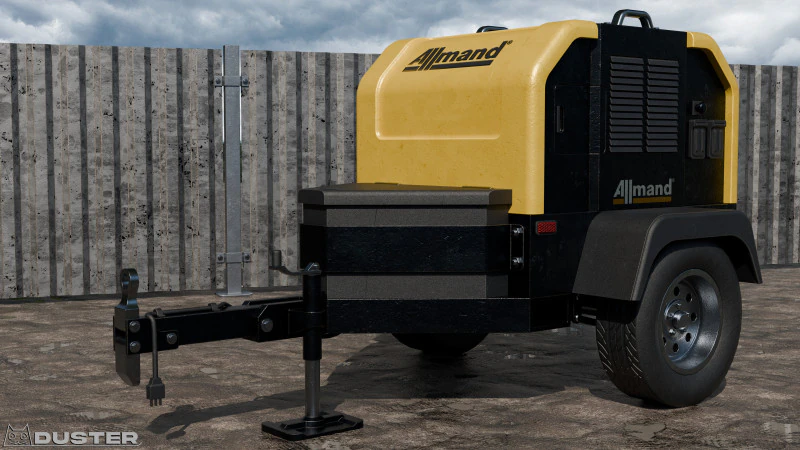 牵引式发电机 3D 模型 .c4d .max .obj .3ds .fbx .stl .blend 