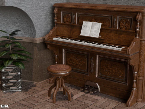 Piano 3D Model