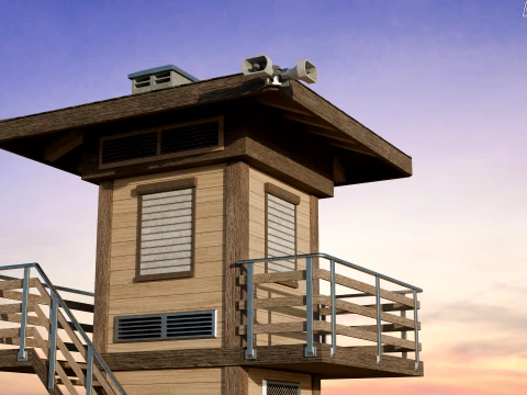 Lifeguard Tower 3D Model