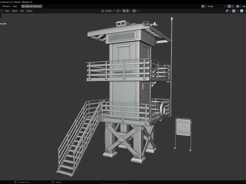 Lifeguard Tower 3D Model