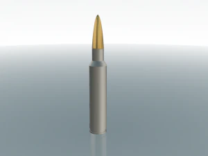 Bala calibre 50 Modelo de Impressão 3D