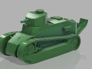 Tank renault ft-17 3D Print Model