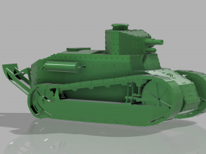 Tank renault ft-17 3D Принт Модель