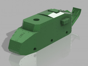 Tank renault ft-17 3D Принт Модель