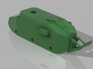 Tank renault ft-17 3D Принт Модель