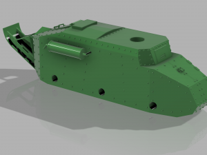 Tank renault ft-17 3D Принт Модель