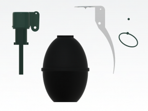 M26 Hand Grenade - printable 3D Принт Модель