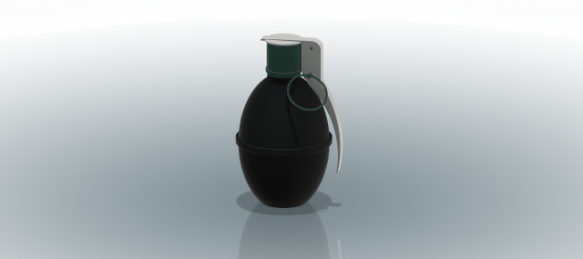 M26 Hand Grenade - printable 3D Принт Модель .c4d .max .obj .3ds .fbx .stl .blend 