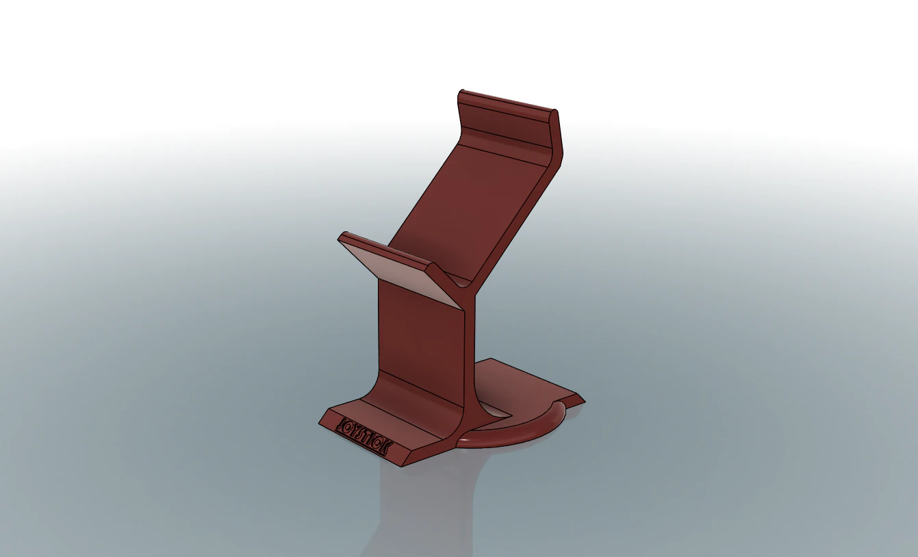 Joystick pedestal support 3D Print Model .c4d .max .obj .3ds .fbx .stl .blend 