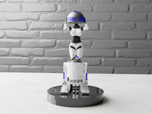 stormtrooper vs r2-d2 Modèles 3D en vedette