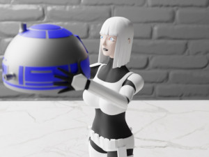 stormtrooper vs r2-d2 Modèles 3D en vedette
