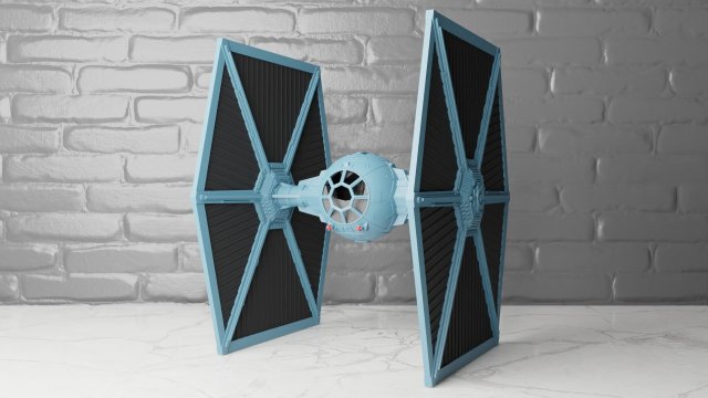Star wars imperial tie fighter Modelo de Impressão 3D .c4d .max .obj .3ds .fbx .stl .blend 