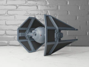 Star wars imperial tie interceptor 3D Print Model