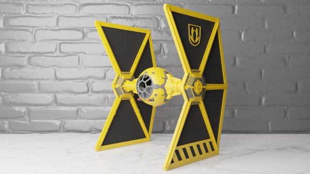 Star wars tie-mg mining guild starfighter Modelo de Impressão 3D .c4d .max .obj .3ds .fbx .stl .blend 