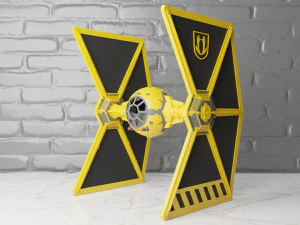 Star wars tie-mg mining guild starfighter 3D Print Model