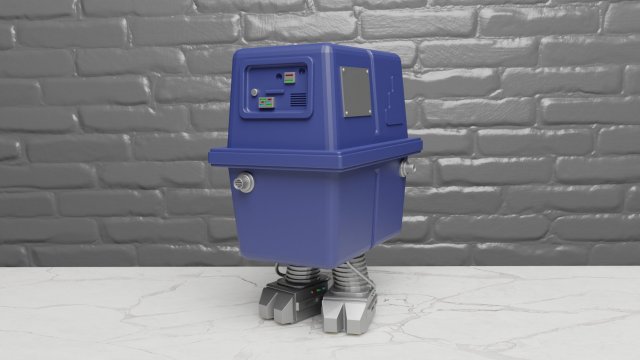 gnk power droid Modelo de impresión 3D .c4d .max .obj .3ds .fbx .stl .blend 