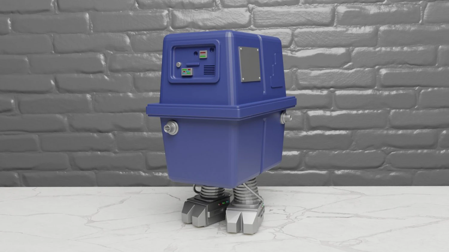 gnk power droid 3D Print Model .c4d .max .obj .3ds .fbx .stl .blend 