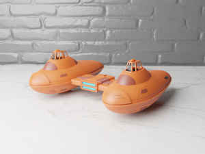 star wars storm iv twin-pod cloud car 3D प्रिंट मॉडल