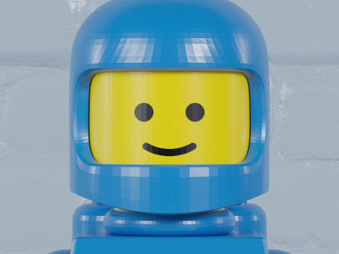 Classic Lego Spaceman Maxifigs - Fully Articulated Modello di stampa 3D