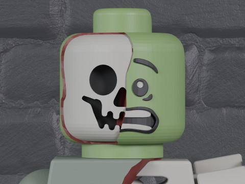 Lego Zombie Maxifig - Fully Articulated Modelo de Impressão 3D
