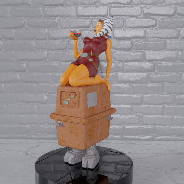 L0-LA vs Ahsoka Tano 3D Print Model .c4d .max .obj .3ds .fbx .stl .blend 