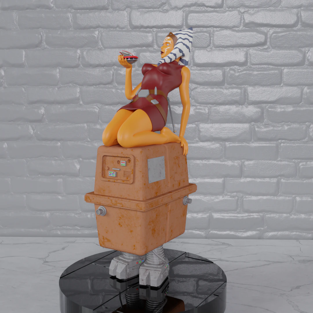 L0-LA vs Ahsoka Tano 3D Print Model .c4d .max .obj .3ds .fbx .stl .blend