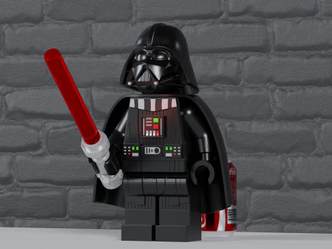 Lego Star Wars Darth Vader Maxifig - w pełni przegubowy Model do druku 3D