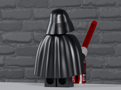 Lego Star Wars Darth Vader Maxifig - Fully Articulated Modelo de impresión 3D