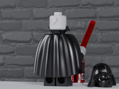 Lego Star Wars Darth Vader Maxifig - Fully Articulated Modelo de impresión 3D